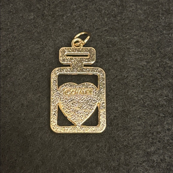 Authentic Chanel Replacement Zipper Pull, Red Rhinestone Perfume Bottle - Picture 5 of 5